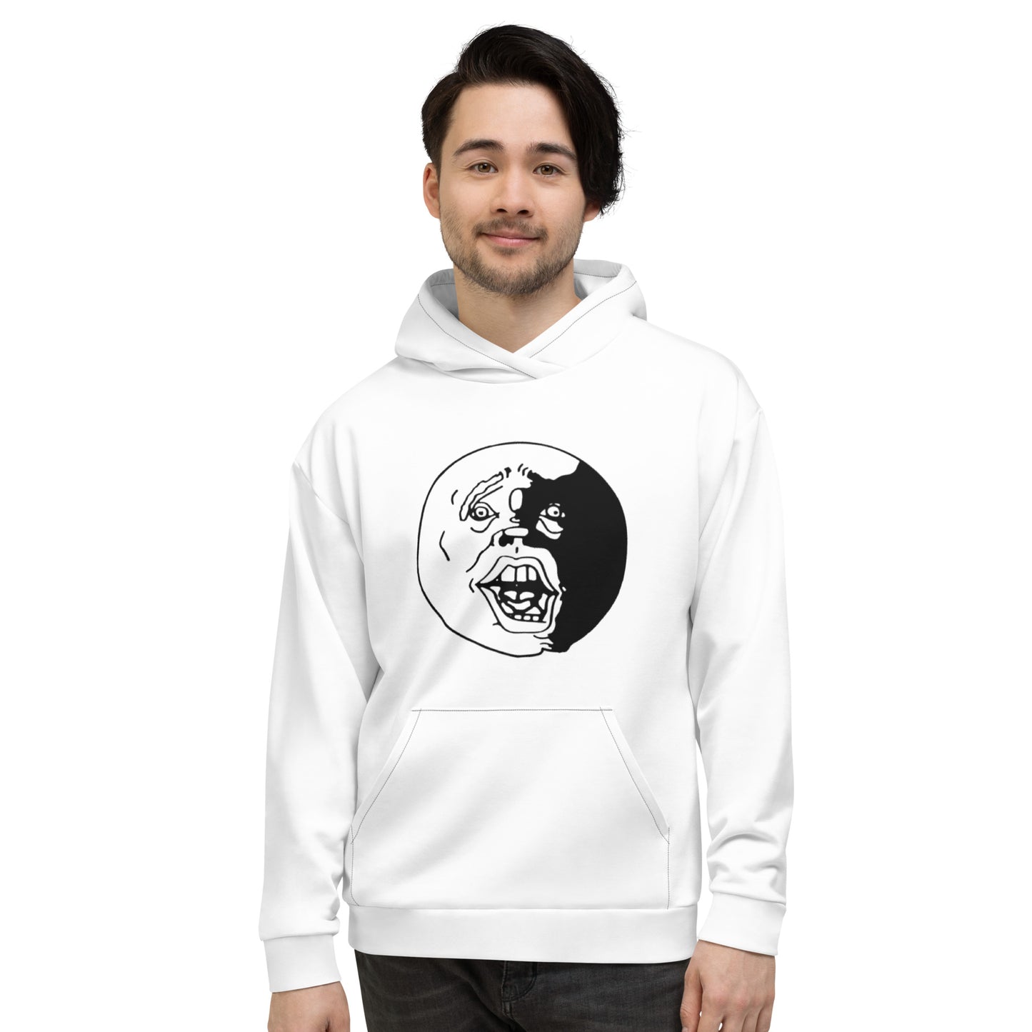 Black and White "Socially Taxed" Gentle Beast Unisex Hoodie