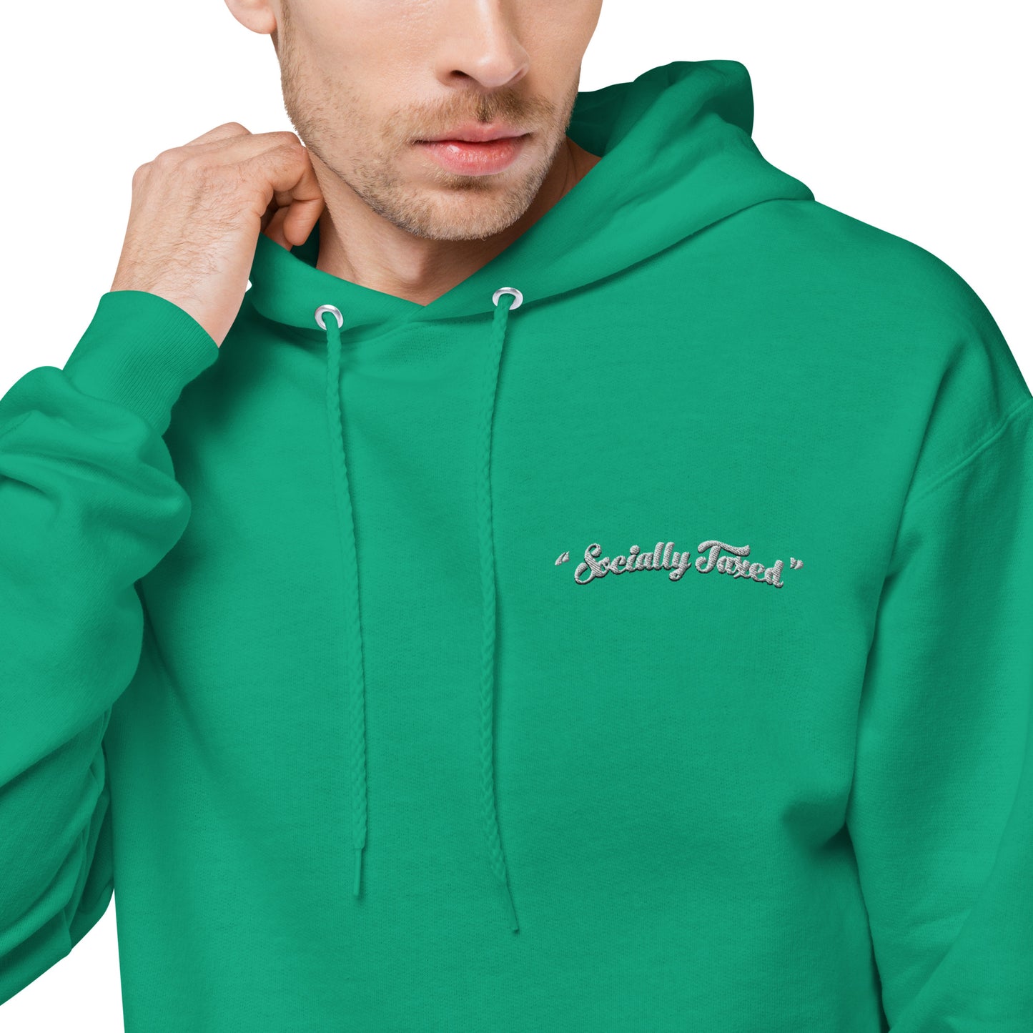 "Socially Taxed" Unisex fleece hoodie