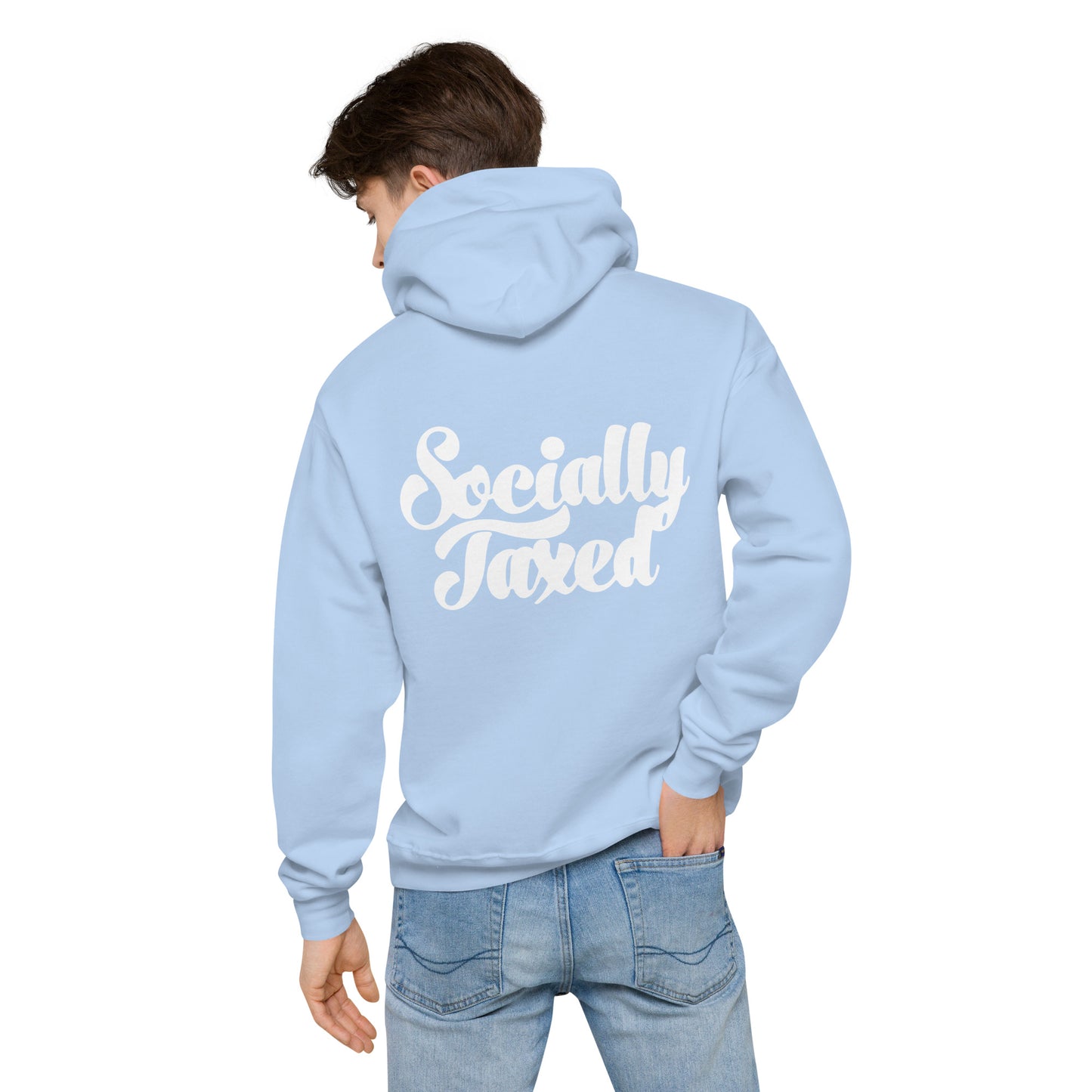 "Socially Taxed" Unisex fleece hoodie