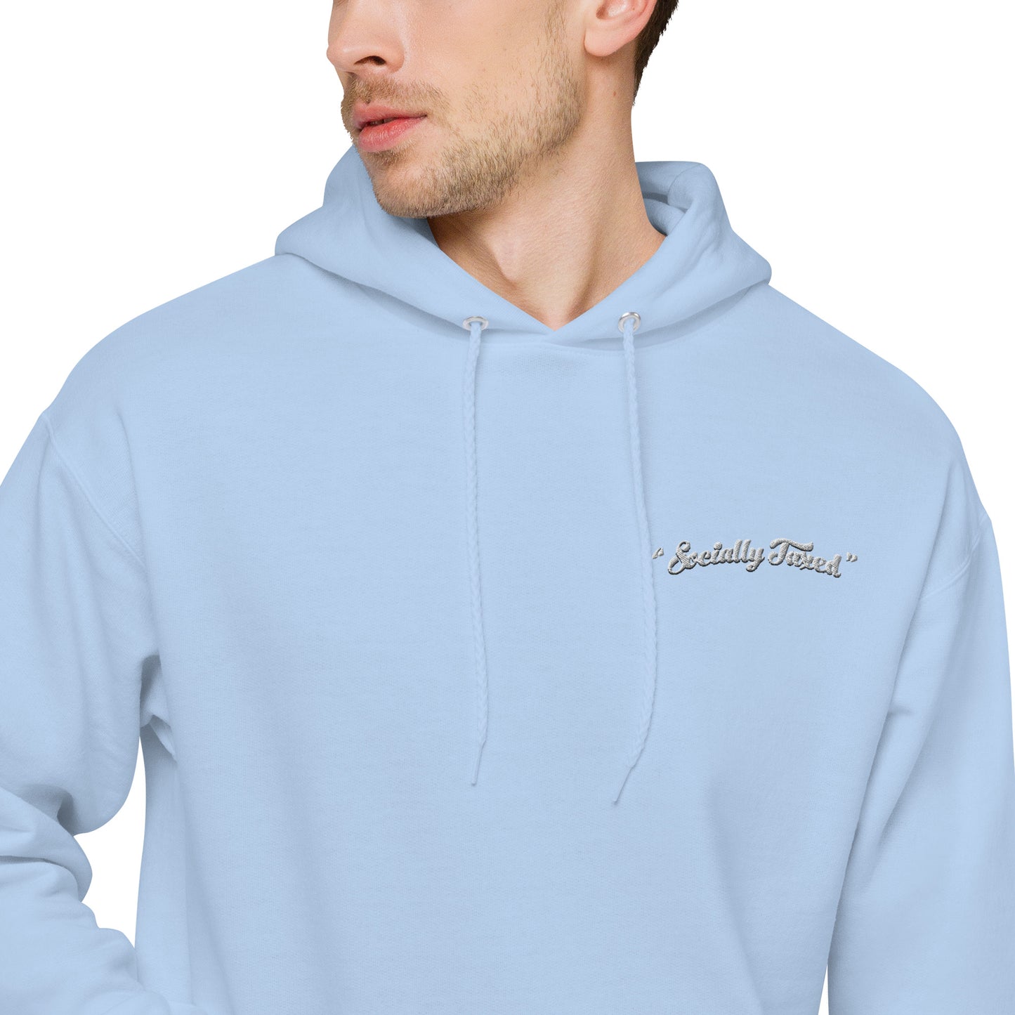 "Socially Taxed" Unisex fleece hoodie