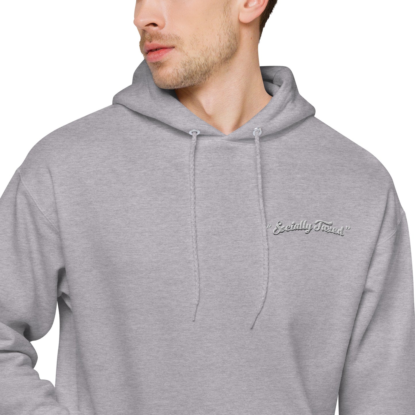 "Socially Taxed" Unisex fleece hoodie