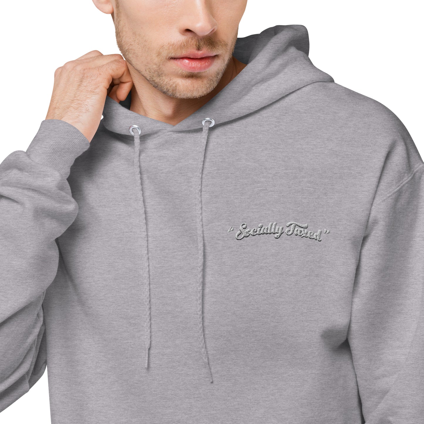 "Socially Taxed" Unisex fleece hoodie