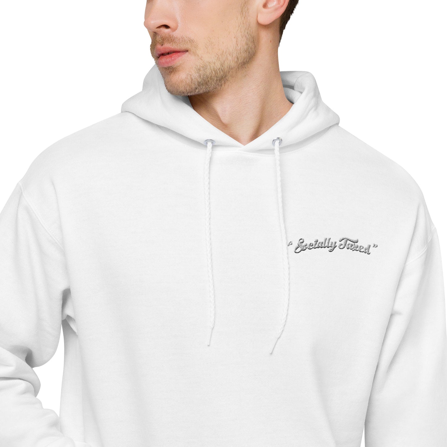 "Socially Taxed" Unisex fleece hoodie