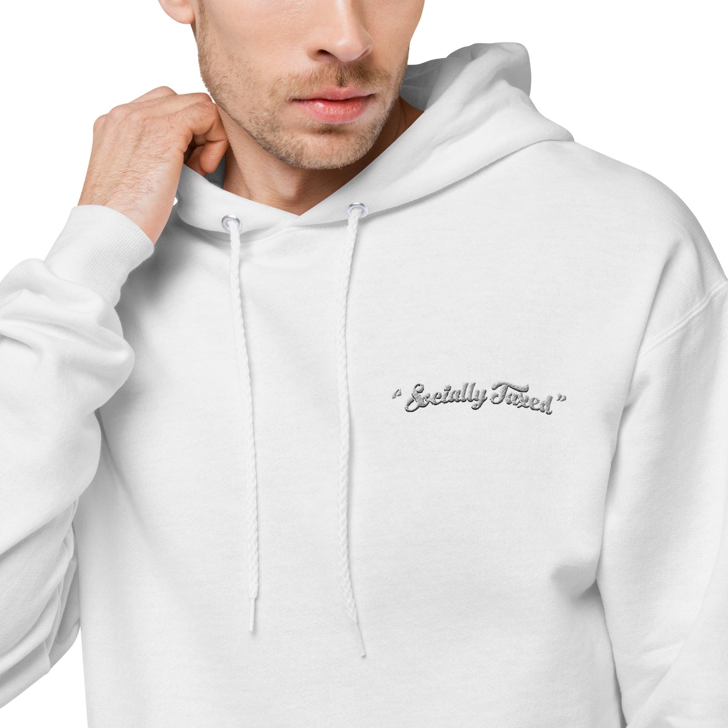 "Socially Taxed" Unisex fleece hoodie