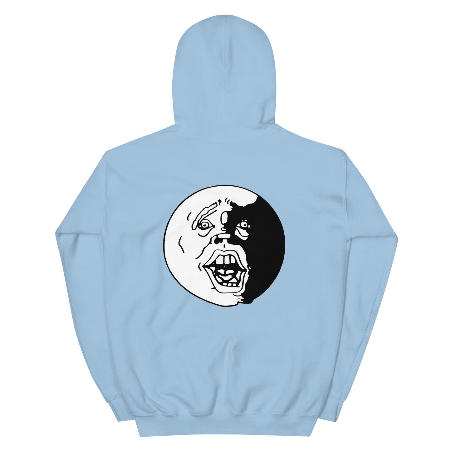 Black and White "Socially Taxed" Gentle Beast Face Unisex Hoodie