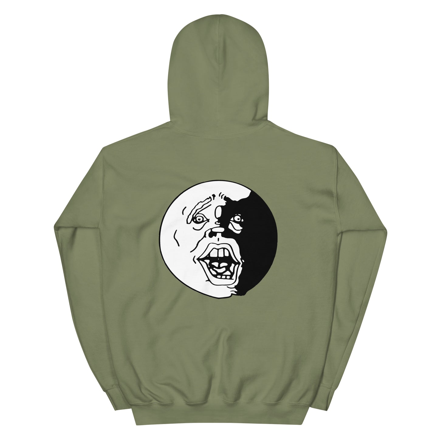 Black and White "Socially Taxed" Gentle Beast Face Unisex Hoodie