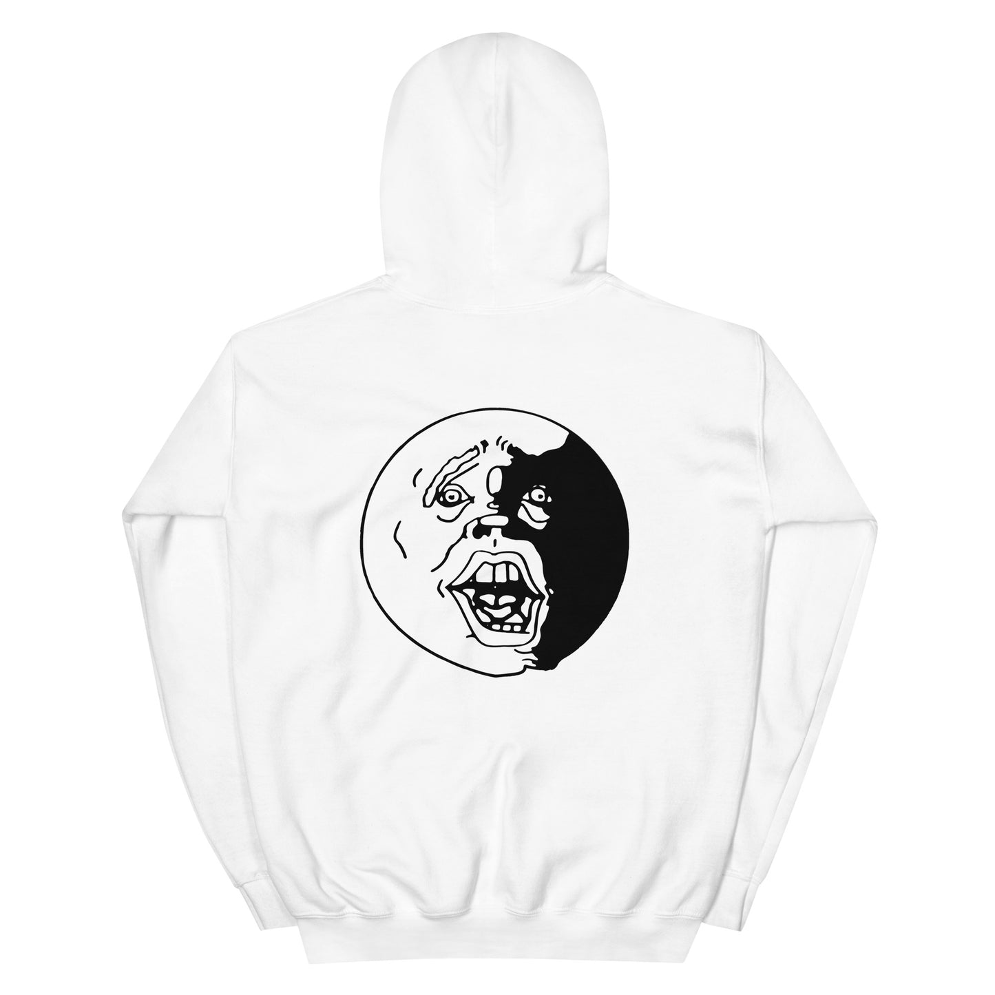 Black and White "Socially Taxed" Gentle Beast Face Unisex Hoodie