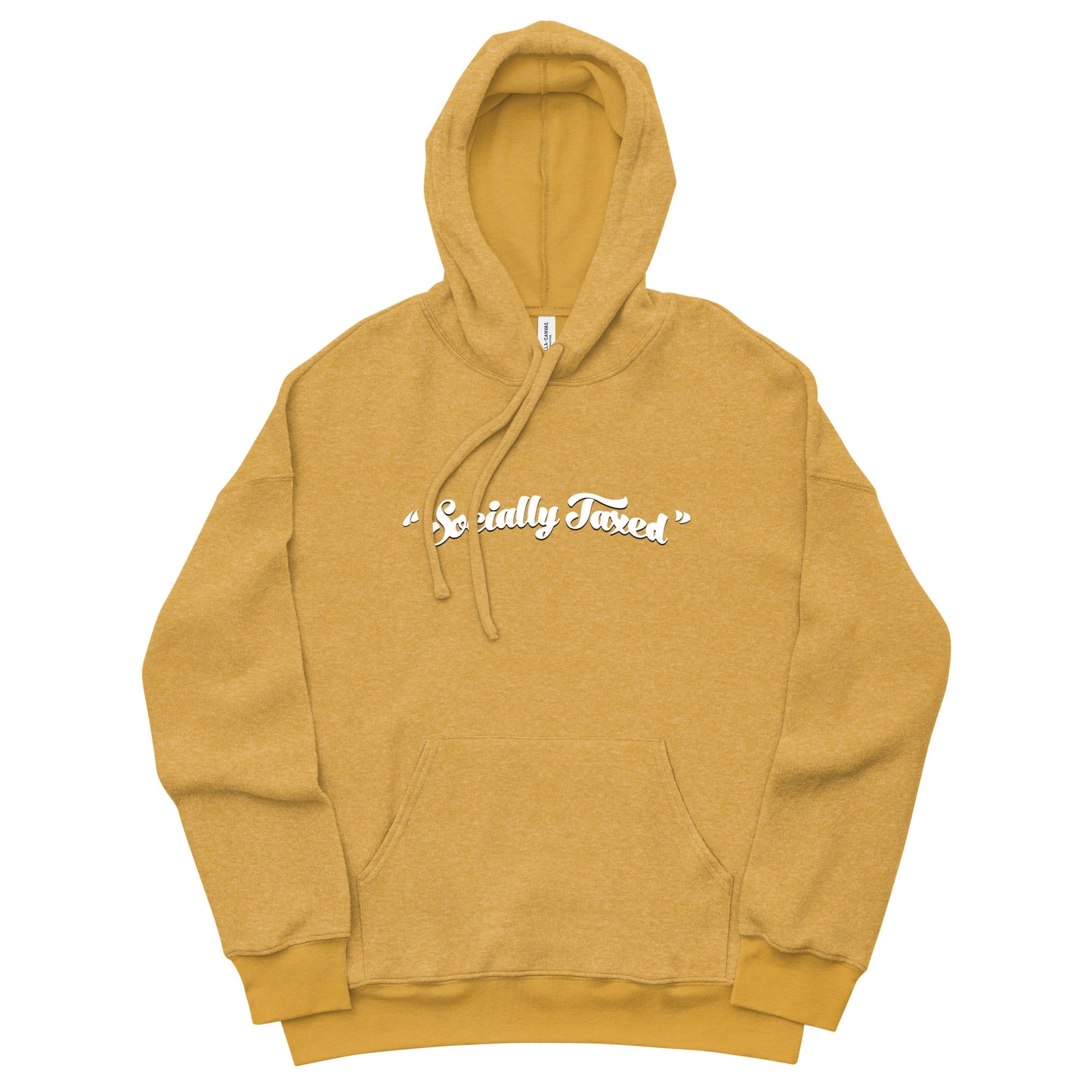 "Socially Taxed" Unisex sueded fleece hoodie